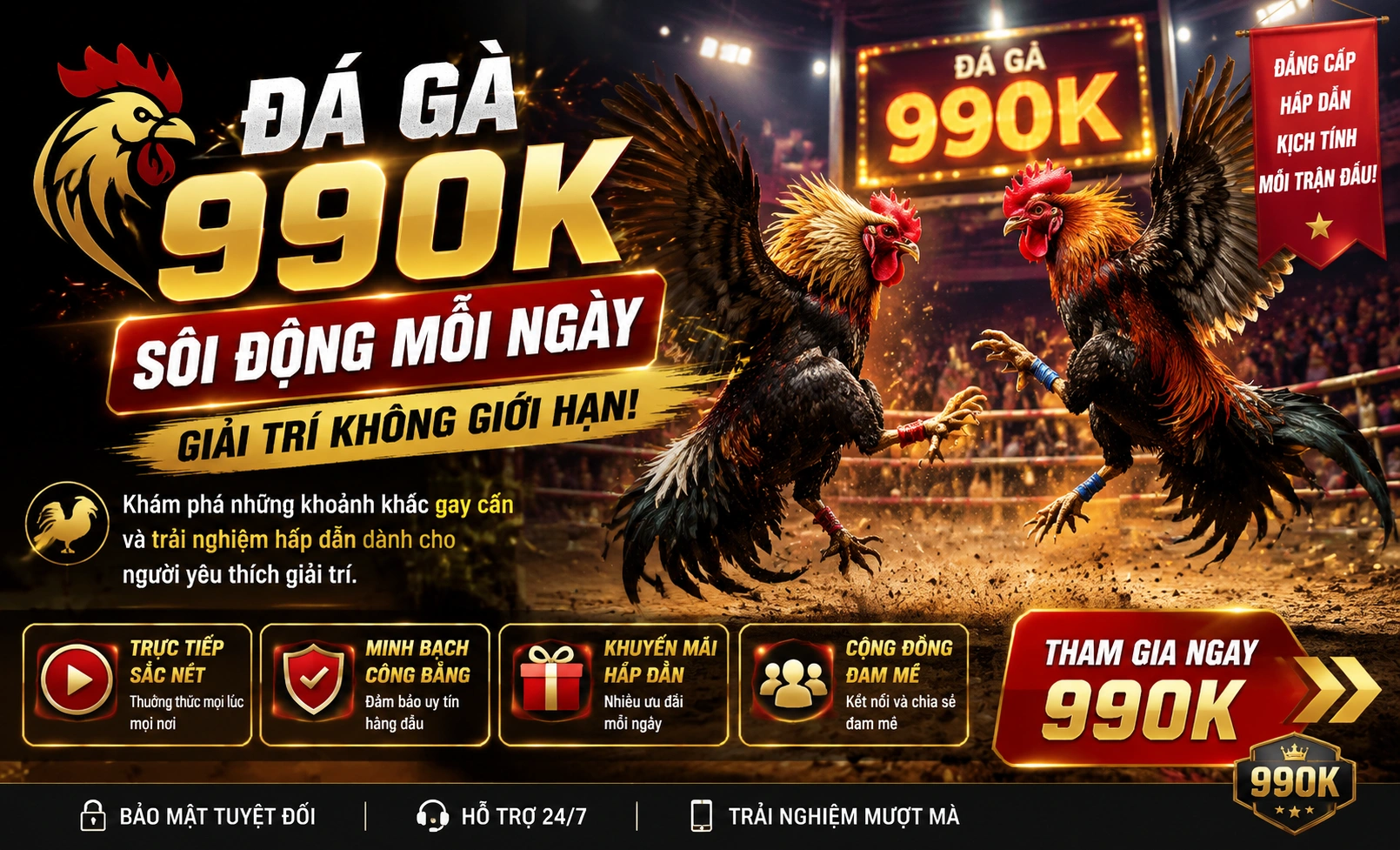 Gà Cựa Sắt 990K