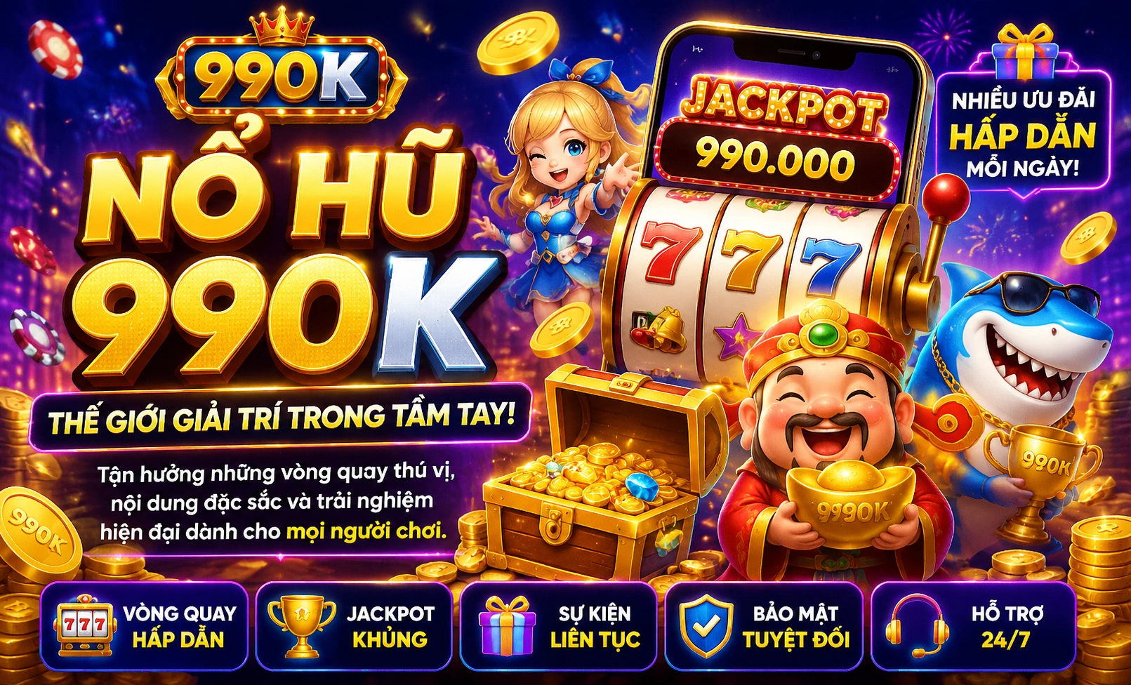 990K Nổ Hũ hero